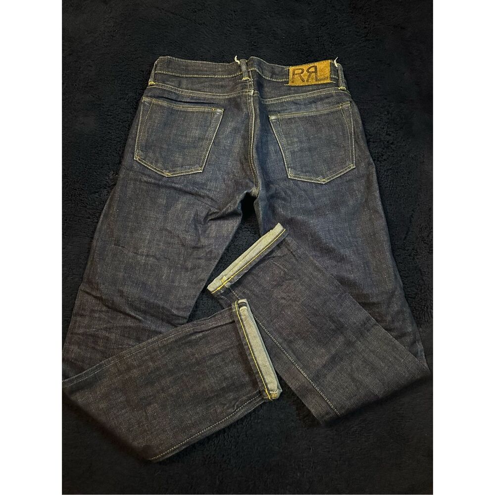 RRL Double RL Men's Jeans Slim Fit Japan Woven Selvedge Denim 29x32 Dark B23